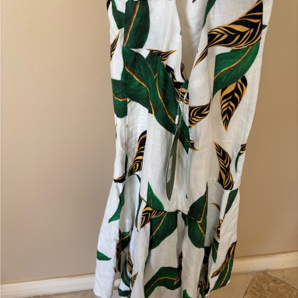 Farm Rio  Green Leaf Backless Dress - Picture 2 of 7